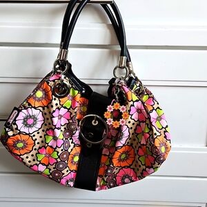 LeSportSac OC Party Girl Sparkler floral hobo bag